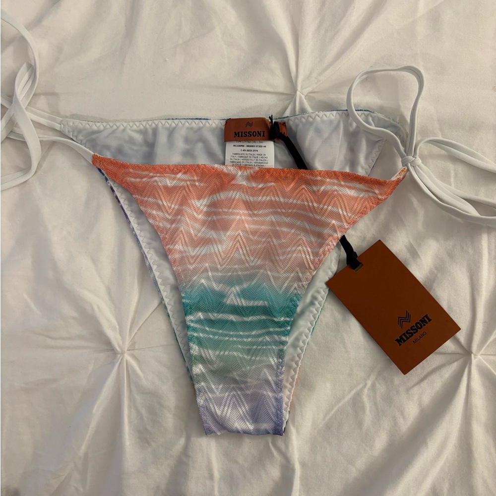 Missoni Orange and Green Bikini Swimwear